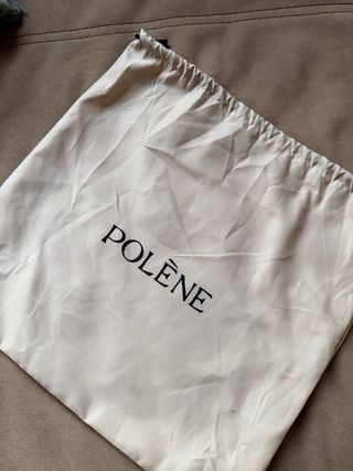 Bolso Polène marrón sin usar, con bolsa de tela.