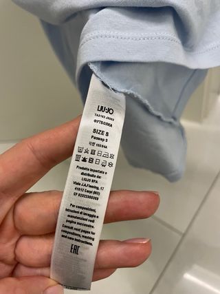 Maglietta Liu Jo azzurra con strass