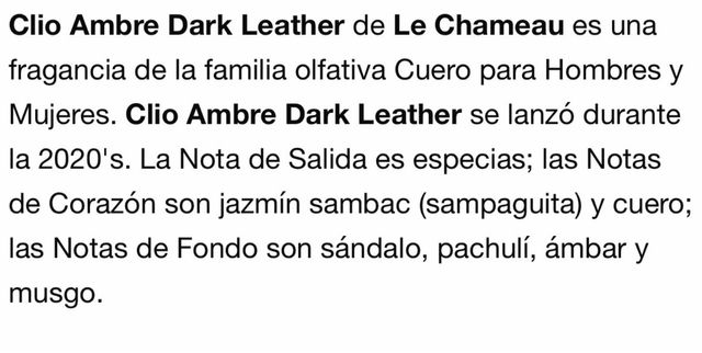 Perfume Le Chameau Ambre Dark Leather
