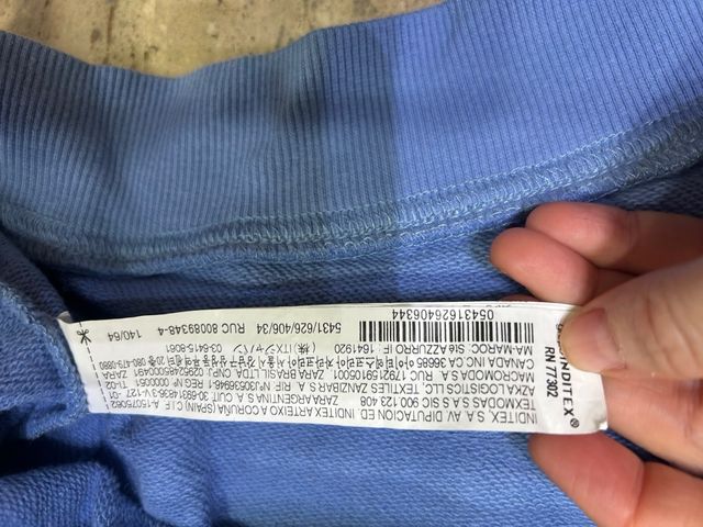 Sudadera Zara Girls Azul Talla 9-10