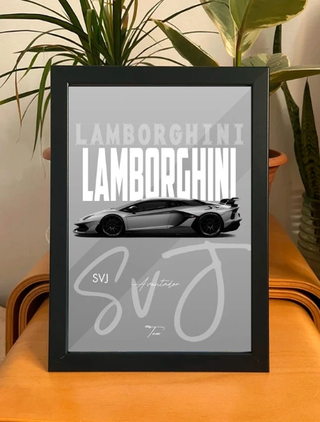 Cuadro Lamborghini Aventador SVJ