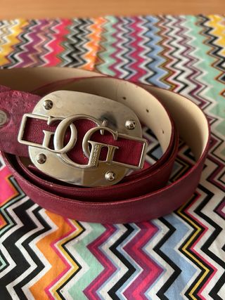 Cintura Guess Pelle Rossa e Rosa