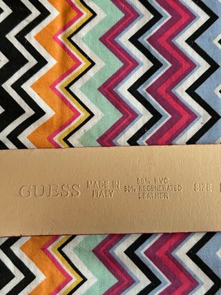 Cintura Guess Pelle Rossa e Rosa