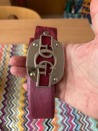 Cintura Guess Pelle Rossa e Rosa