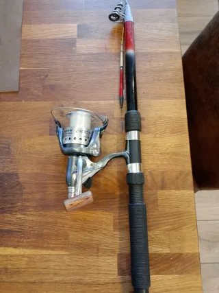 Canna da pesca con mulinello