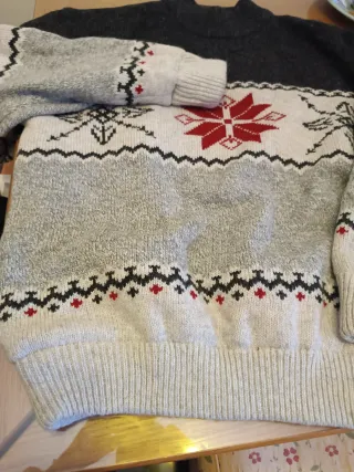 Maglione lana unisex con fodera taglia XL da neve