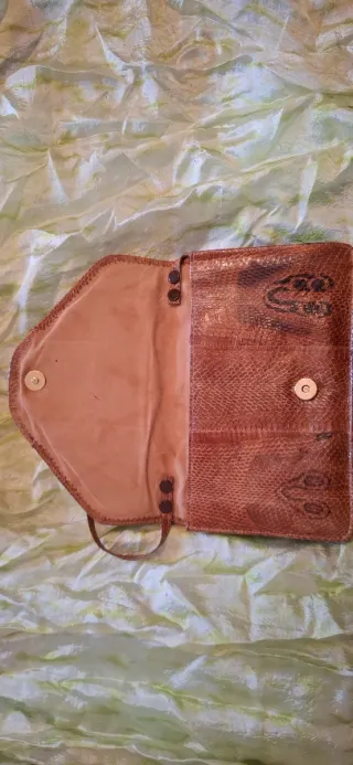 Borsetta vintage  anni 70 pelle serpente