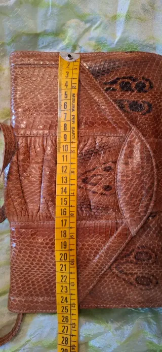Borsetta vintage  anni 70 pelle serpente