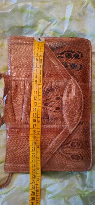 Borsetta vintage  anni 70 pelle serpente