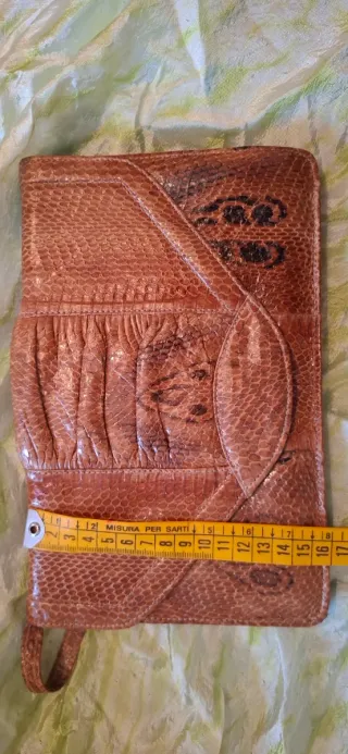 Borsetta vintage  anni 70 pelle serpente