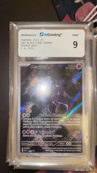 Carta Mewtwo Black Star Promo AI Grading 9