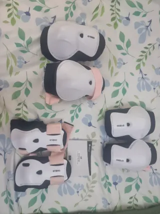Set protectores rodillas patinaje Oxelo