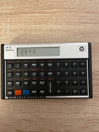 Calculadora financiera HP 12c Platinum