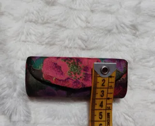 Porta pintalabios floral con espejo