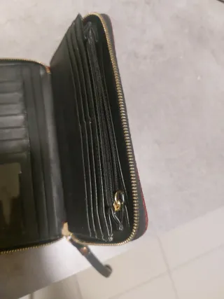 Billetero grande Bimba y Lola granate/ bourdeos