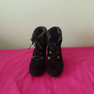 Botines Deichmann Talla 36 Negro/Gris