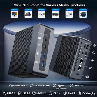 Mini PC Intel N100 16GB RAM 512GB SSD