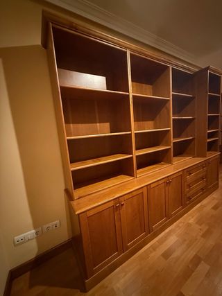 Mueble salón madera 280x217cm