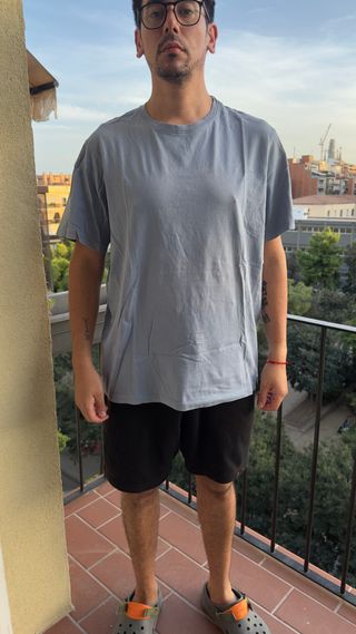 Camiseta Pull&Bear Gris Talla XL