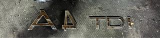 Emblemas Audi A4 TDI Cromados