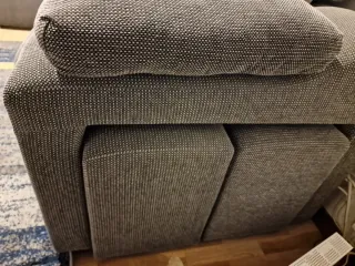 Sofá modular gris tela