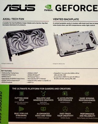 Tarjeta Gráfica ASUS GeForce RTX 4060 Ti 8gb White