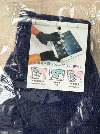 Guanti Touch Screen Blu Nuovi