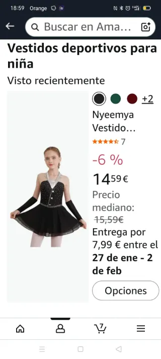 Vestido maillot cabaret negro Nyeemya