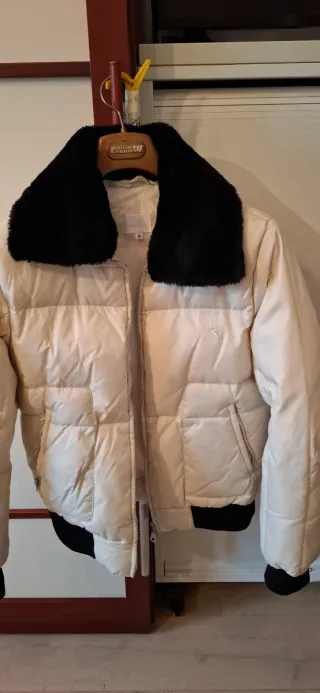 Piumino Diadora bianco con collo removibile