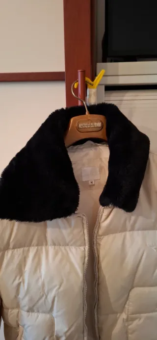 Piumino Diadora bianco con collo removibile