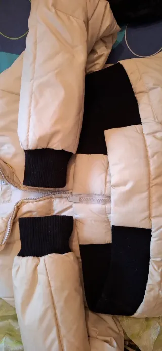 Piumino Diadora bianco con collo removibile