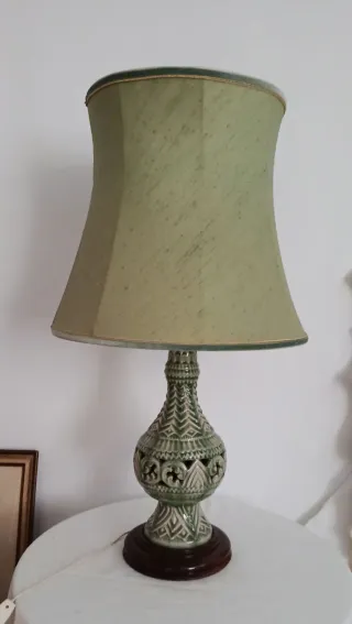 Lámpara Jarrón Celadón