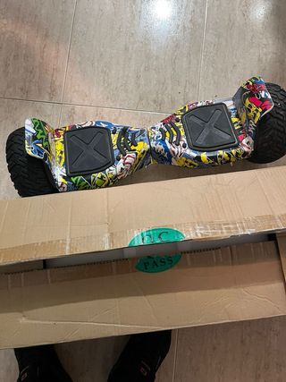 Hoverboard con diseño de cómic
