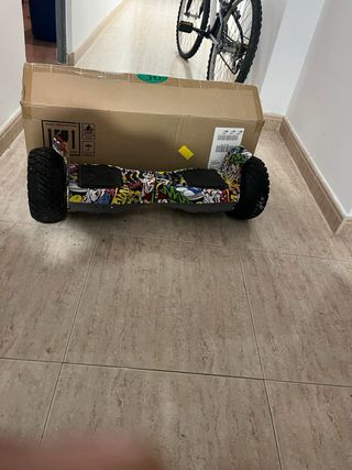 Hoverboard con diseño de cómic