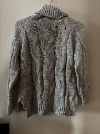 Jersey gris punto grueso talla S