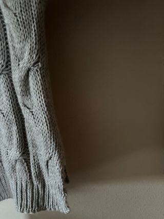 Jersey gris punto grueso talla S