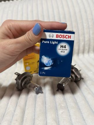 Bombillas H4 Philips y Bosch