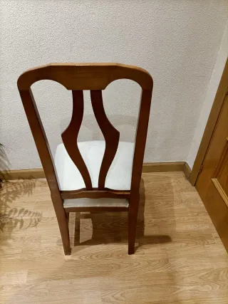 Conjunto mesa comedor y 6 sillas madera