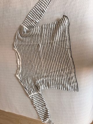Jersey Ameè Rayas Blanco y Negro