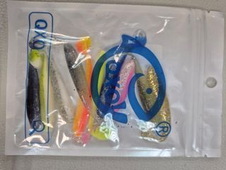 Lote +30 señuelos silicona de pesca. A estrenar
