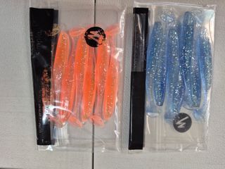 Lote +30 señuelos silicona de pesca. A estrenar