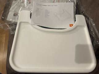 Bandeja Stokke Steps Trona Blanca
