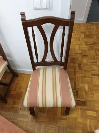 Mesa comedor extensible con 6 sillas