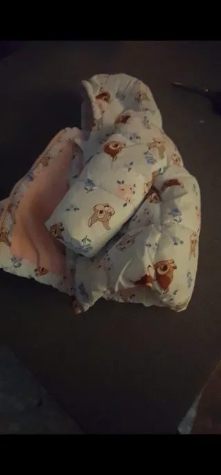 Chaquetón infantil Bambi y flores