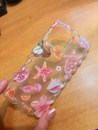Cover trasparente con decorazione per Iphone 16
