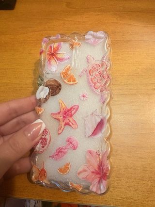 Cover trasparente con decorazione per Iphone 16