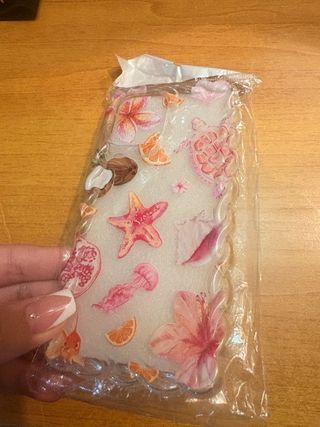 Cover trasparente con decorazione per Iphone 16