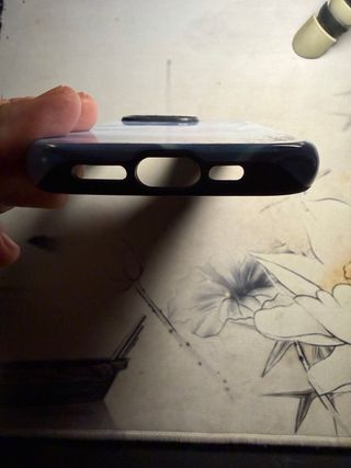 Funda Redbubble iPhone 14 Pro Azul Mármol