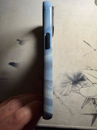 Funda Redbubble iPhone 14 Pro Azul Mármol