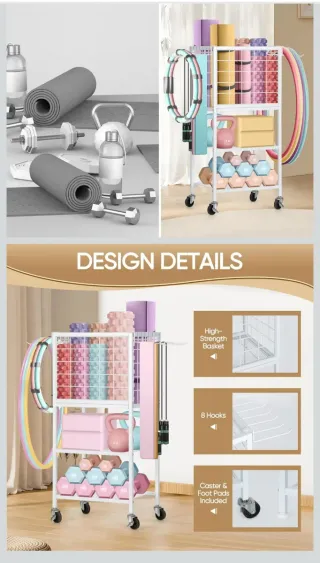 Carrito organizador con ruedas